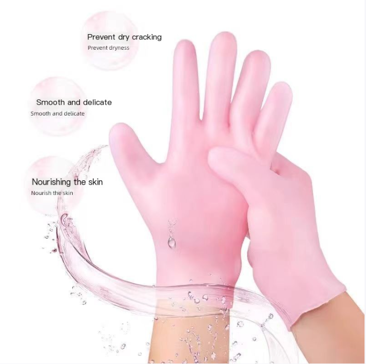Gants et Chaussettes Hydratants en Silicone Doux