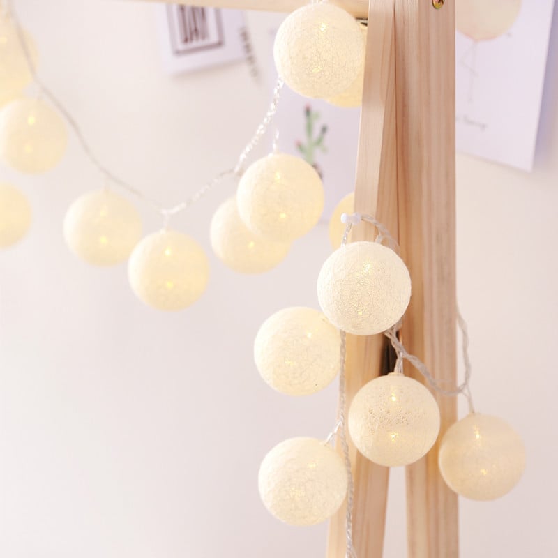 Lanternes Étoilées en Fil de Coton LED