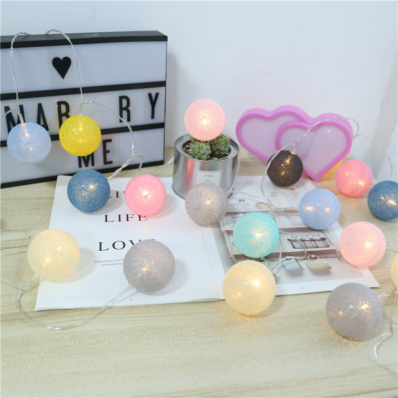 Lanternes Étoilées en Fil de Coton LED