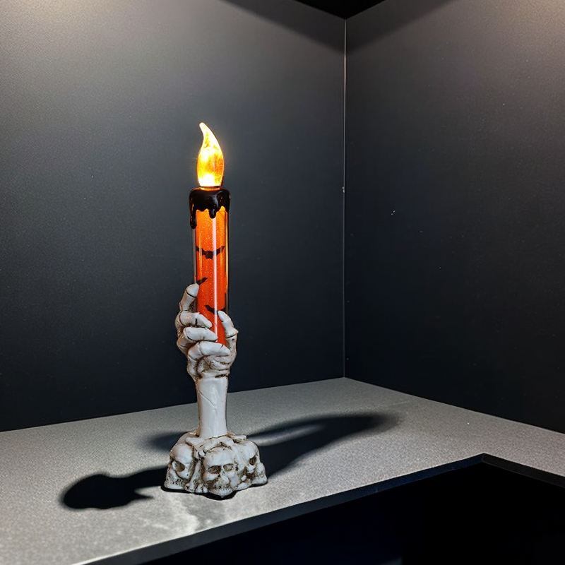 Lampe Bougie Main de Squelette