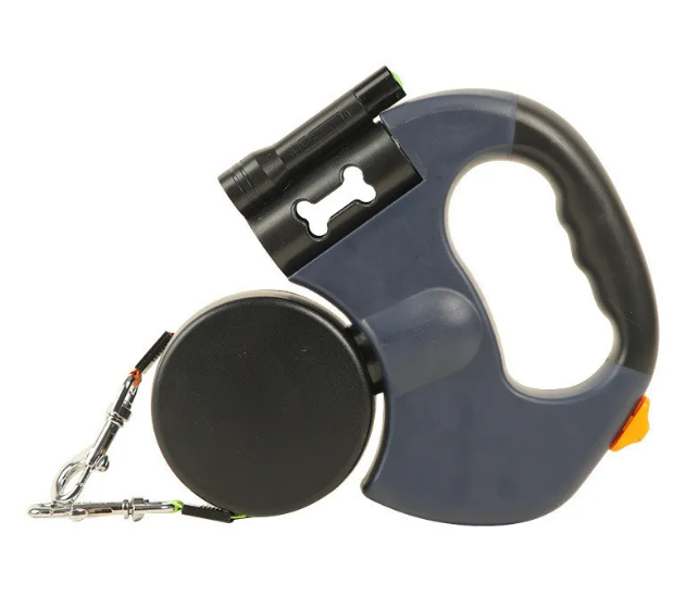 Laisse double rétractable pour chien