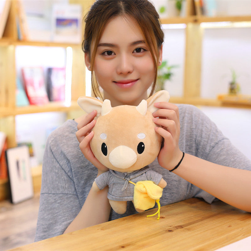 Poupée en Peluche de Vache Jin Secretary - Figurine de Jouet en Peluche