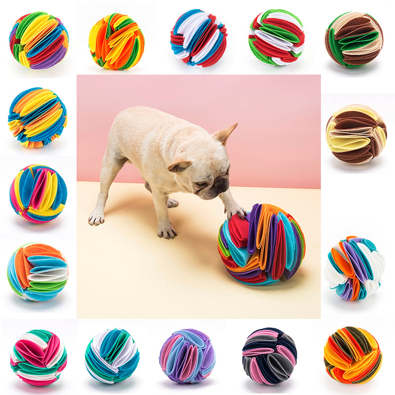 Balle à Fouiller Pliable pour Chiens pour Jeux d'Entraînement de l'Intelligence