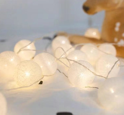 Lanternes Étoilées en Fil de Coton LED