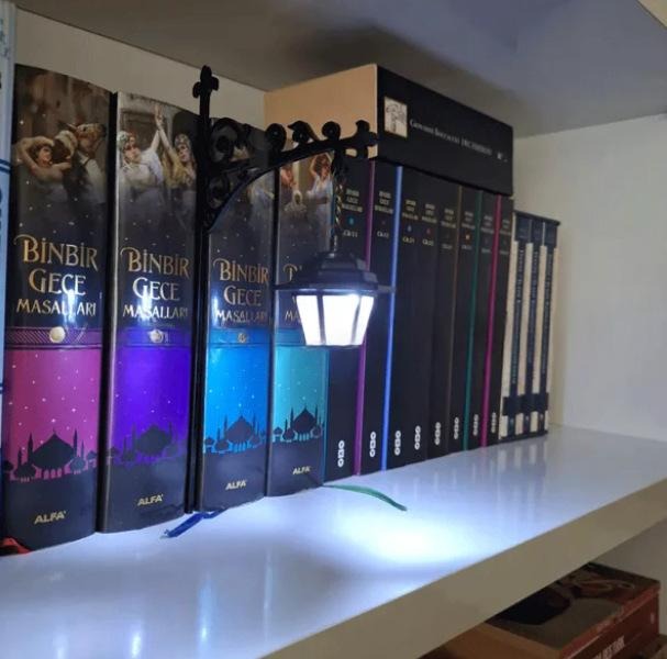 Lanterne d'Éclairage pour Bibliothèque Métal Artisanal T Library