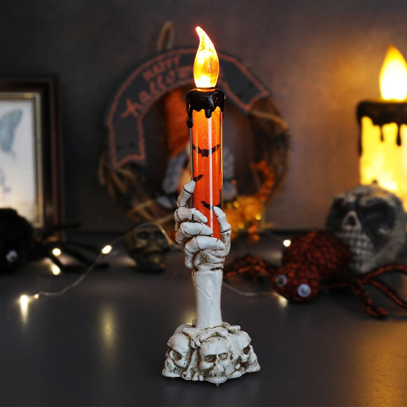 Lampe Bougie Main de Squelette