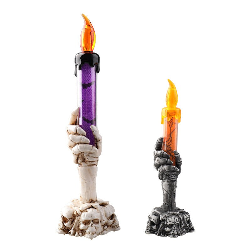 Lampe Bougie Main de Squelette