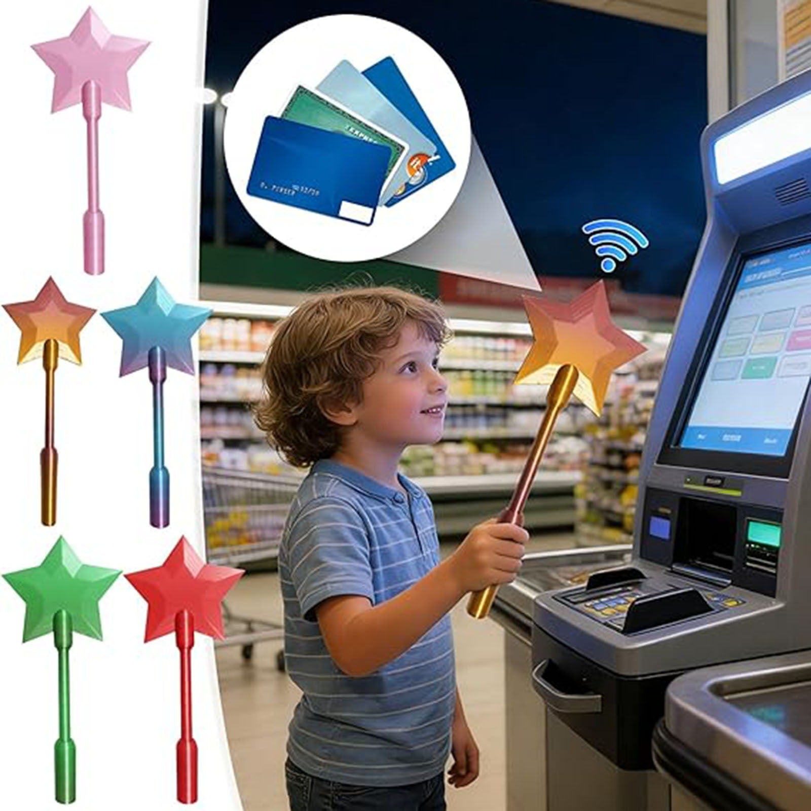 Baguette magique 3D imprimée pour paiement sans contact