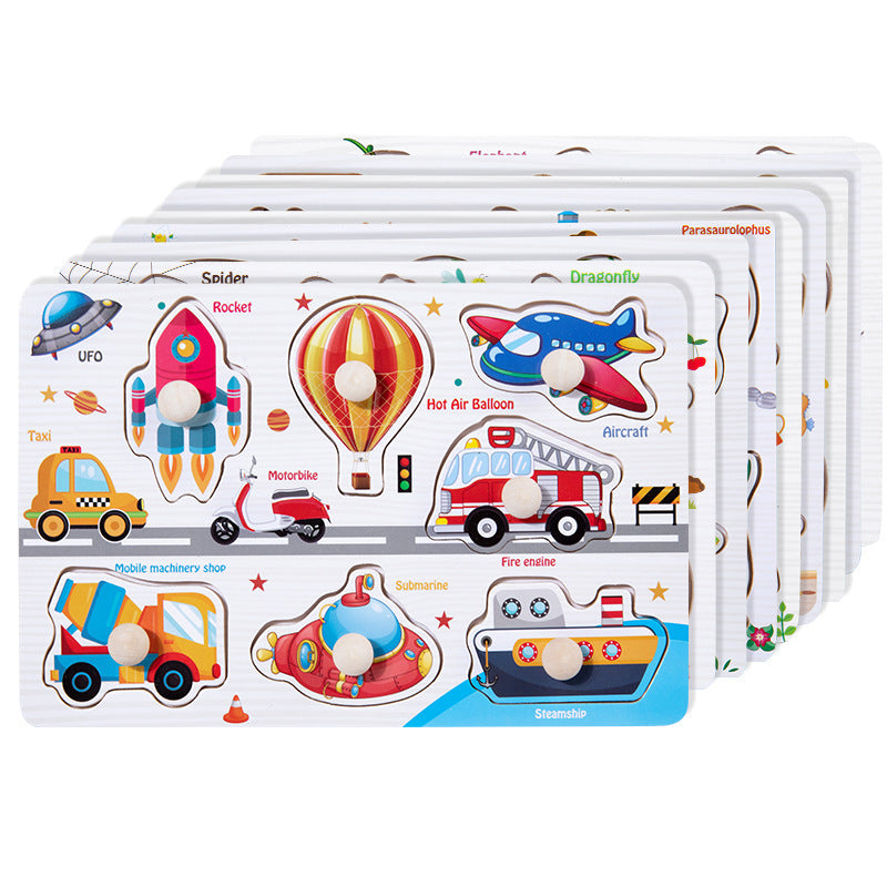 Wooden 3D Animal Puzzle Toy for Early Learning