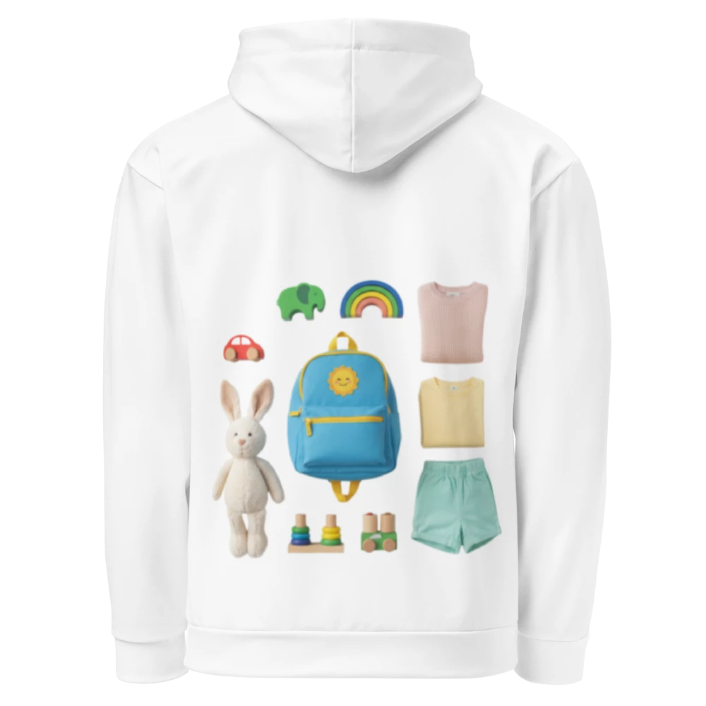 Sweat à Capuche Unisexe Recyclé à Imprimé Intégral